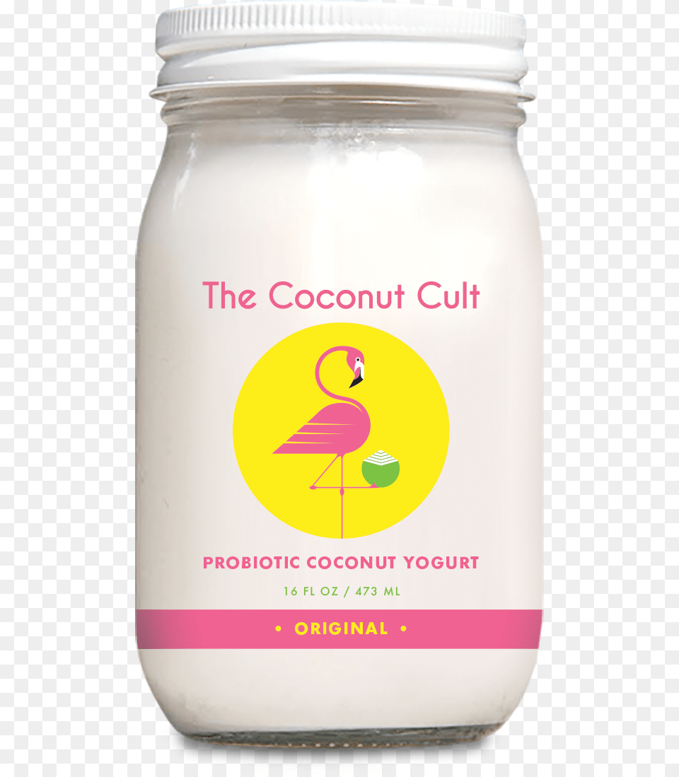 Coconut Cult Yogurt Lovebiotics Llc, Jar, Dessert, Food, Beverage Free Transparent Png
