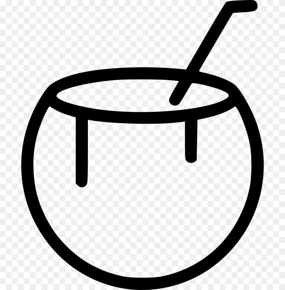 Coconut Drink Comments, Cutlery, Bowl, Smoke Pipe Png