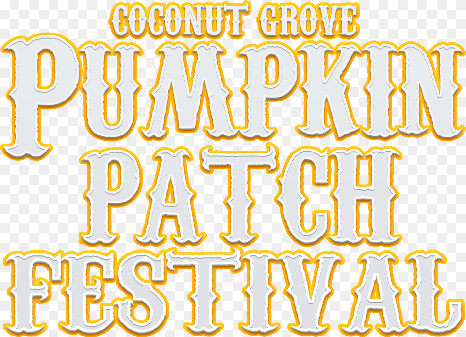 Coconut Grove Pumpkin Patch Festival Calligraphy, Text Free Transparent Png
