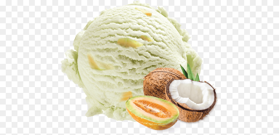 Coconut Ice Cream, Dessert, Food, Fruit, Ice Cream Free Transparent Png