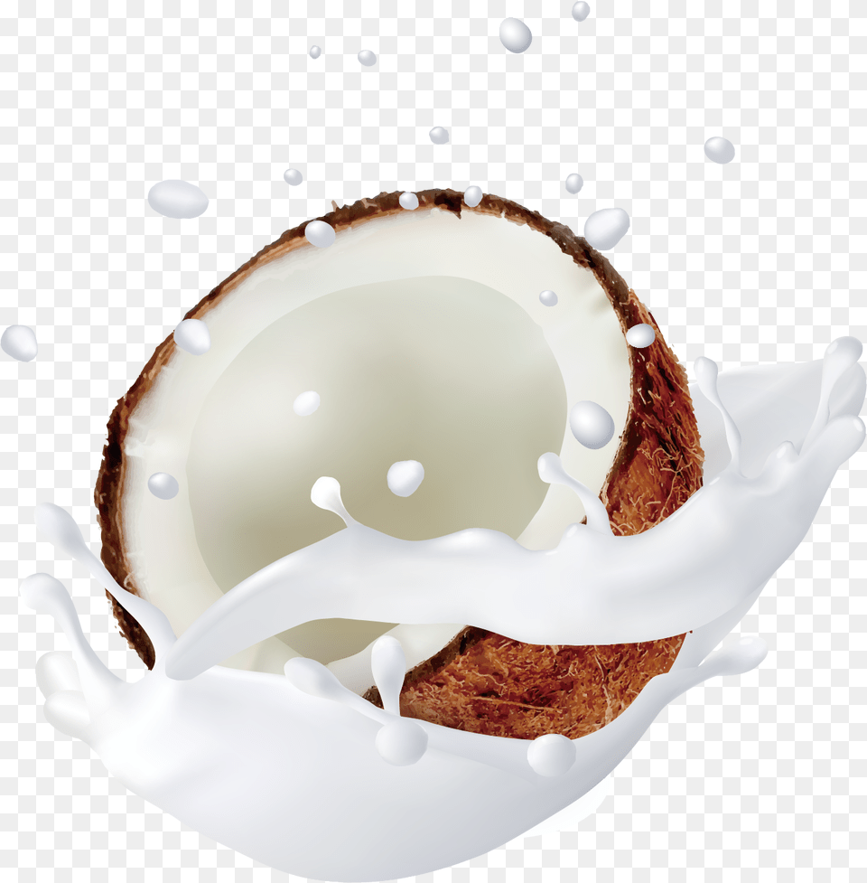 Coconut Milk Coconut Milk No Background, Food, Fruit, Plant, Produce Free Transparent Png