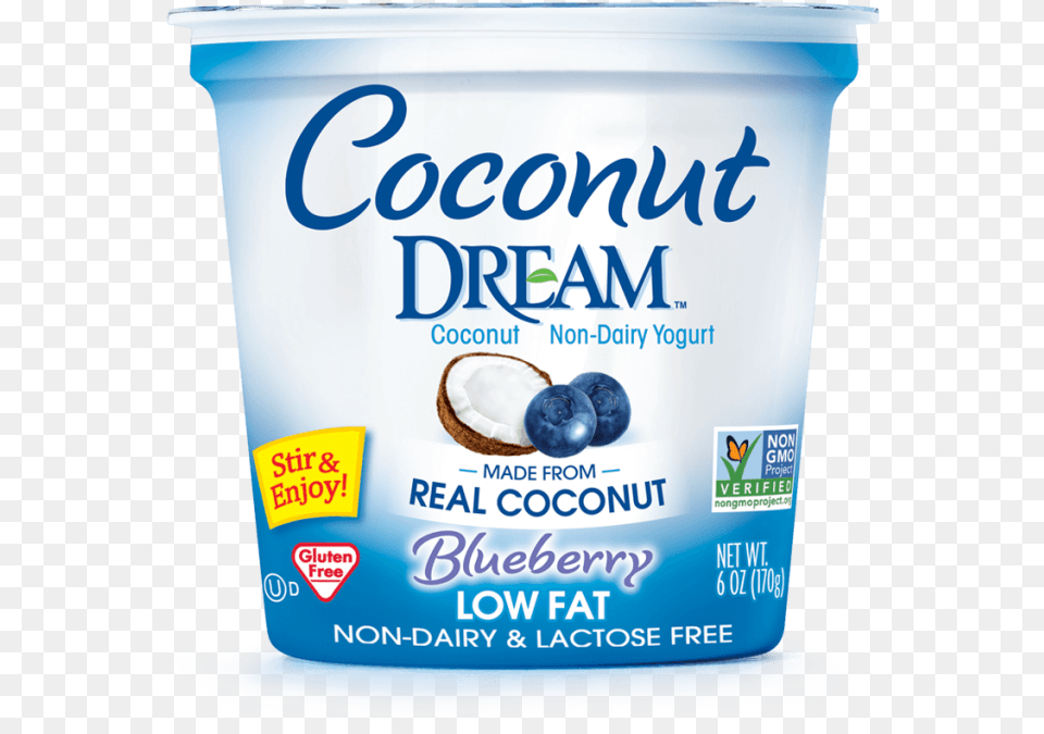 Coconut Non Dairy Yogurt Blueberry Dream Yogurt, Dessert, Food, Fruit, Plant Free Png Download