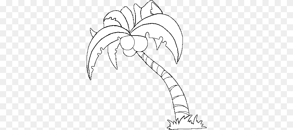 Coconut Tree 3 Nature U2013 Printable Coloring Pages, Leaf, Plant, Stencil, Art Free Png