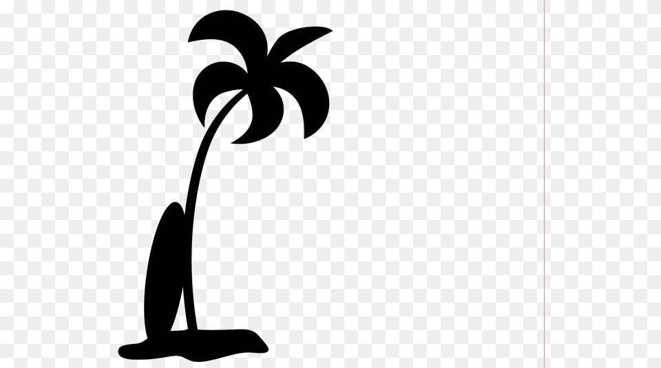 Coconut Tree Hawaiian Silhouette Clip Art, Flower, Plant Free Transparent Png