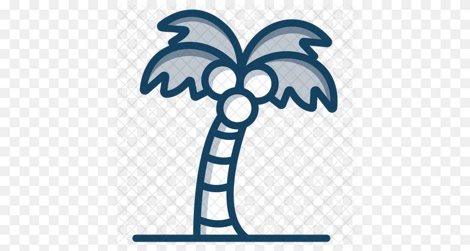 Coconut Tree Icon Illustration Png Image