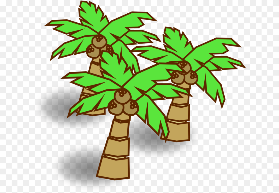 Coconut Tree Map Cartoon, Leaf, Plant, Art, Emblem Png
