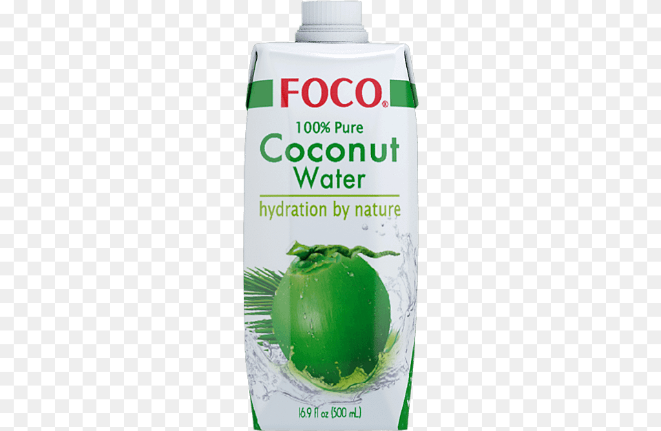Coconut Water Foco 100 Pure Coconut Water, Food, Fruit, Plant, Produce Free Png
