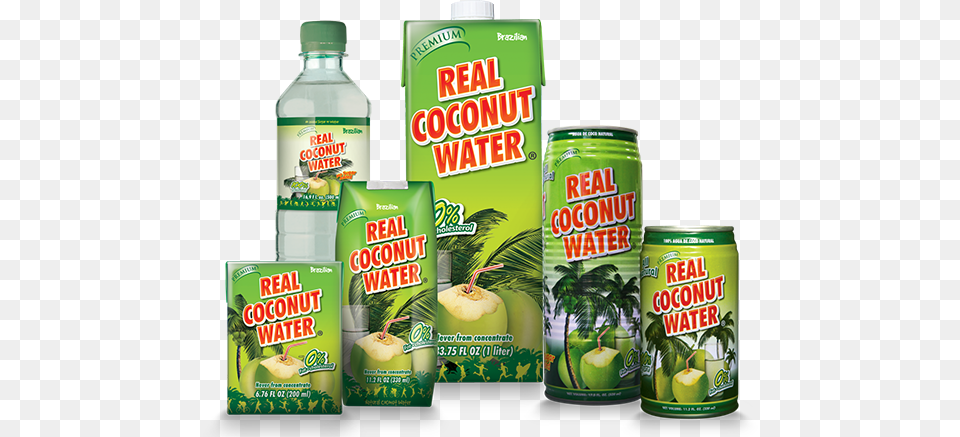 Coconut Watercoconut Water Real Coconut Water 1 Ltr, Can, Tin, Beverage, Juice Free Transparent Png