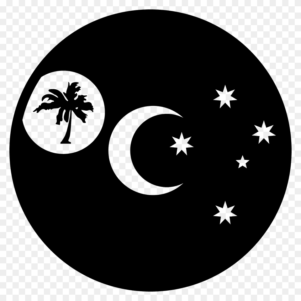 Cocos Keeling Islands Flag Emoji Clipart, Nature, Night, Outdoors, Astronomy Free Transparent Png