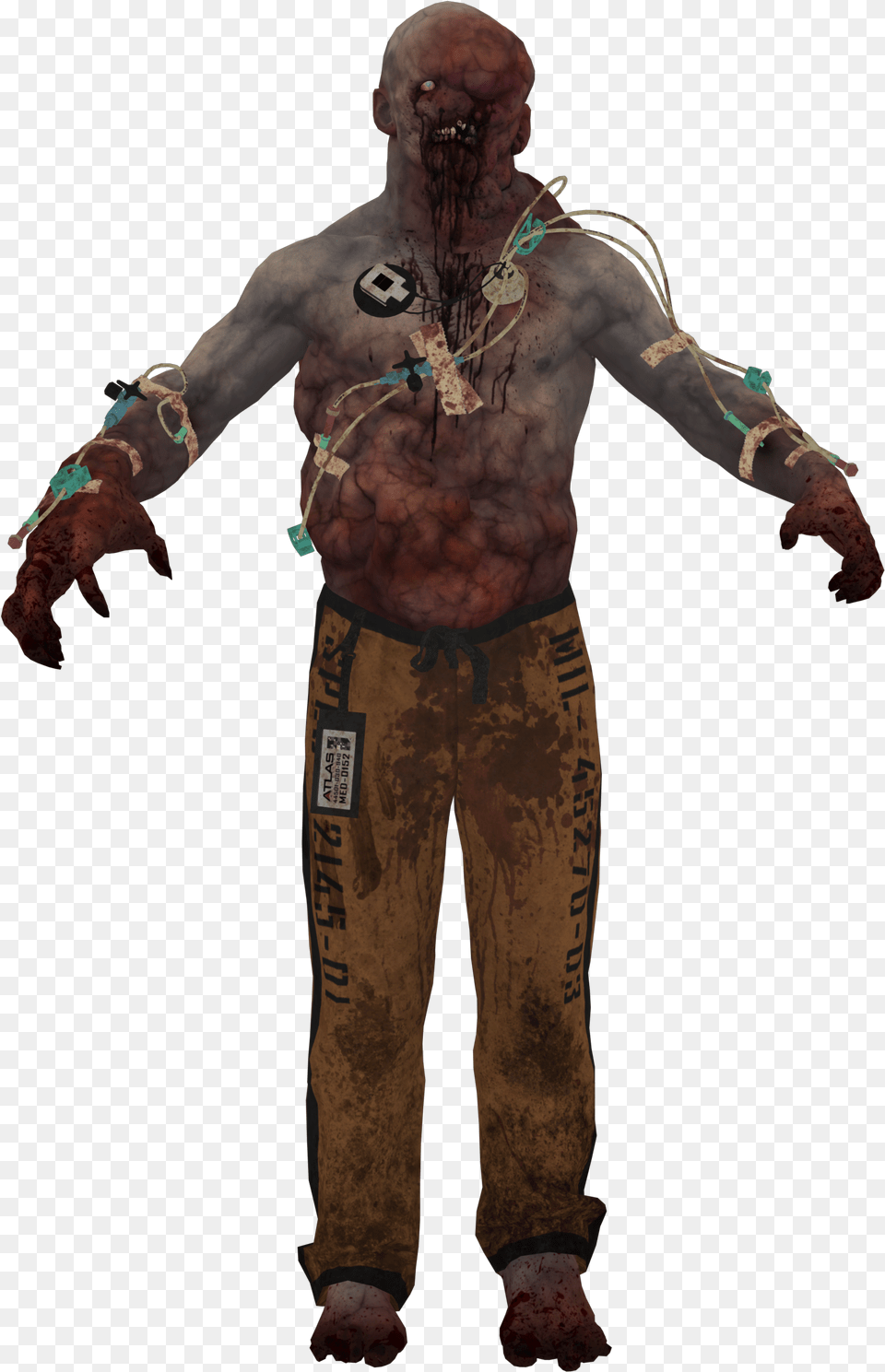 Cod Aw Host Zombie, Tattoo, Skin, Body Part, Person Png Image
