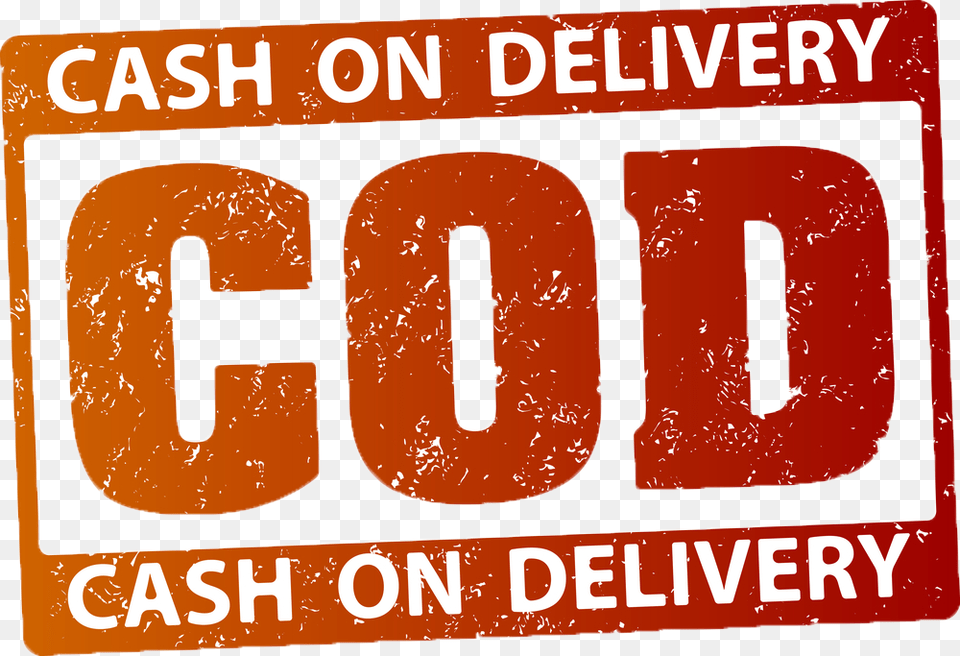 Cod Cash On Delivery Stamp, License Plate, Transportation, Vehicle, Text Free Transparent Png