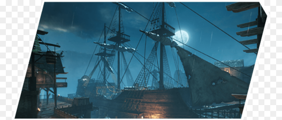 Cod Ghosts Pirate Ship, Boat, Sailboat, Transportation, Vehicle Free Png