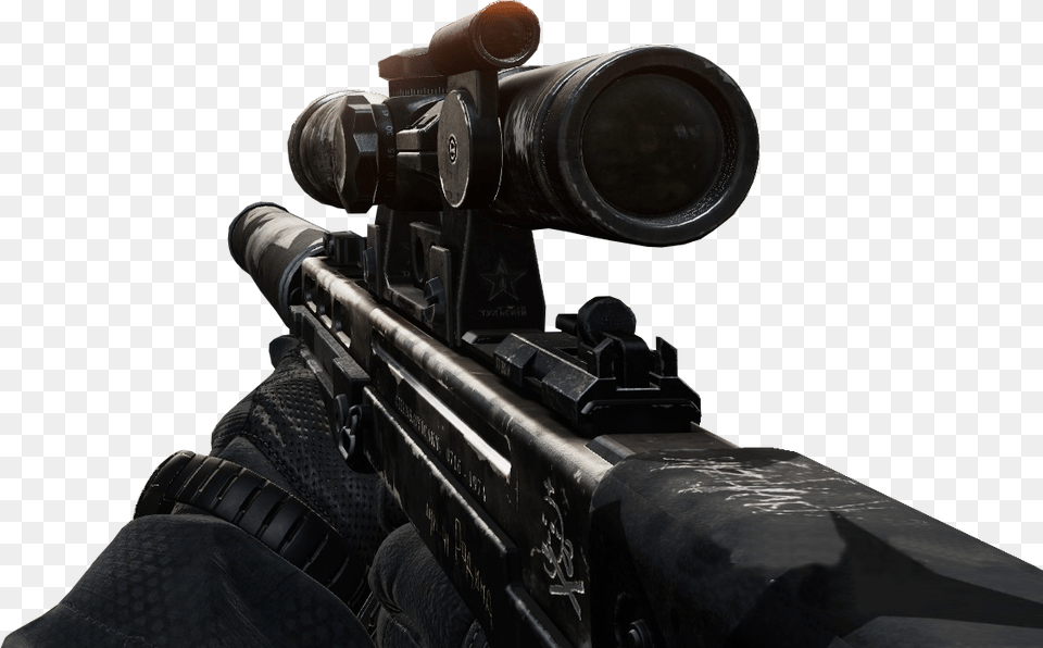 Cod Ghosts Sniper Download Cod Ghost Sniper Vks, Weapon, Firearm, Gun, Rifle Png