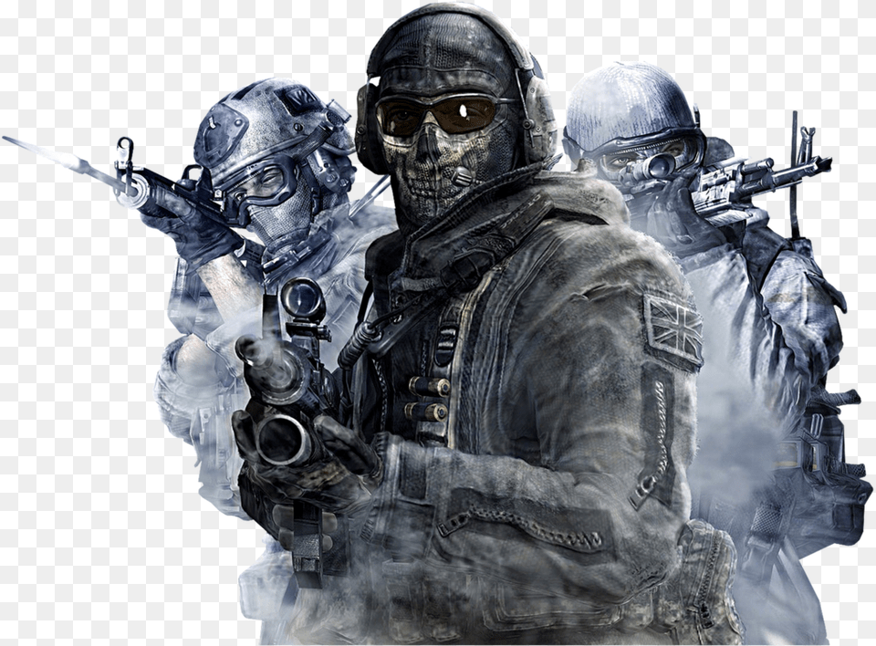 Cod Modern Warfare Ghost Call Of Duty Ghost, Weapon, Firearm, Person, Man Png
