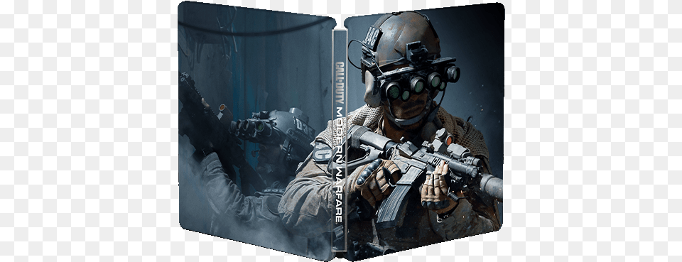 Cod Steelbook Call Of Duty Modern Warfare Steelbook, Weapon, Firearm, Person, Man Png