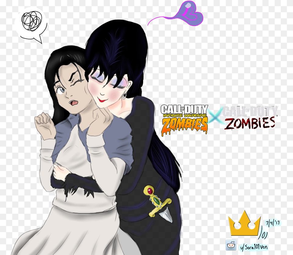 Cod Zombies Samantha Fanart, Book, Comics, Publication, Baby Free Png Download