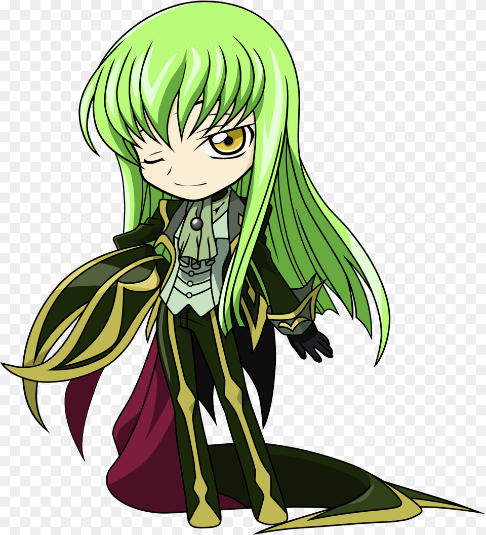 Code Geass C Chibi Anime Girls Code Geass Cc Chibi, Publication, Book, Comics, Adult Free Transparent Png