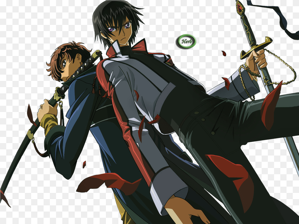 Code Geass Lelouch And Suzaku Lelouch Lamperouge Suzaku Kururugi, Book, Comics, Publication, Adult Free Png