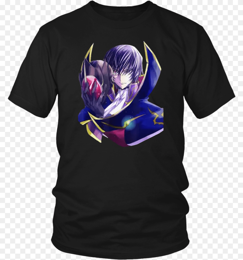 Code Geass T Shirt Lelouch Zero Tee Shirt Lil Cros, Clothing, T-shirt, Book, Comics Free Transparent Png