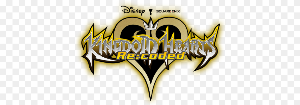 Coded Details Kingdom Hearts Re Coded Logo, Symbol, Dynamite, Weapon, Batman Logo Png