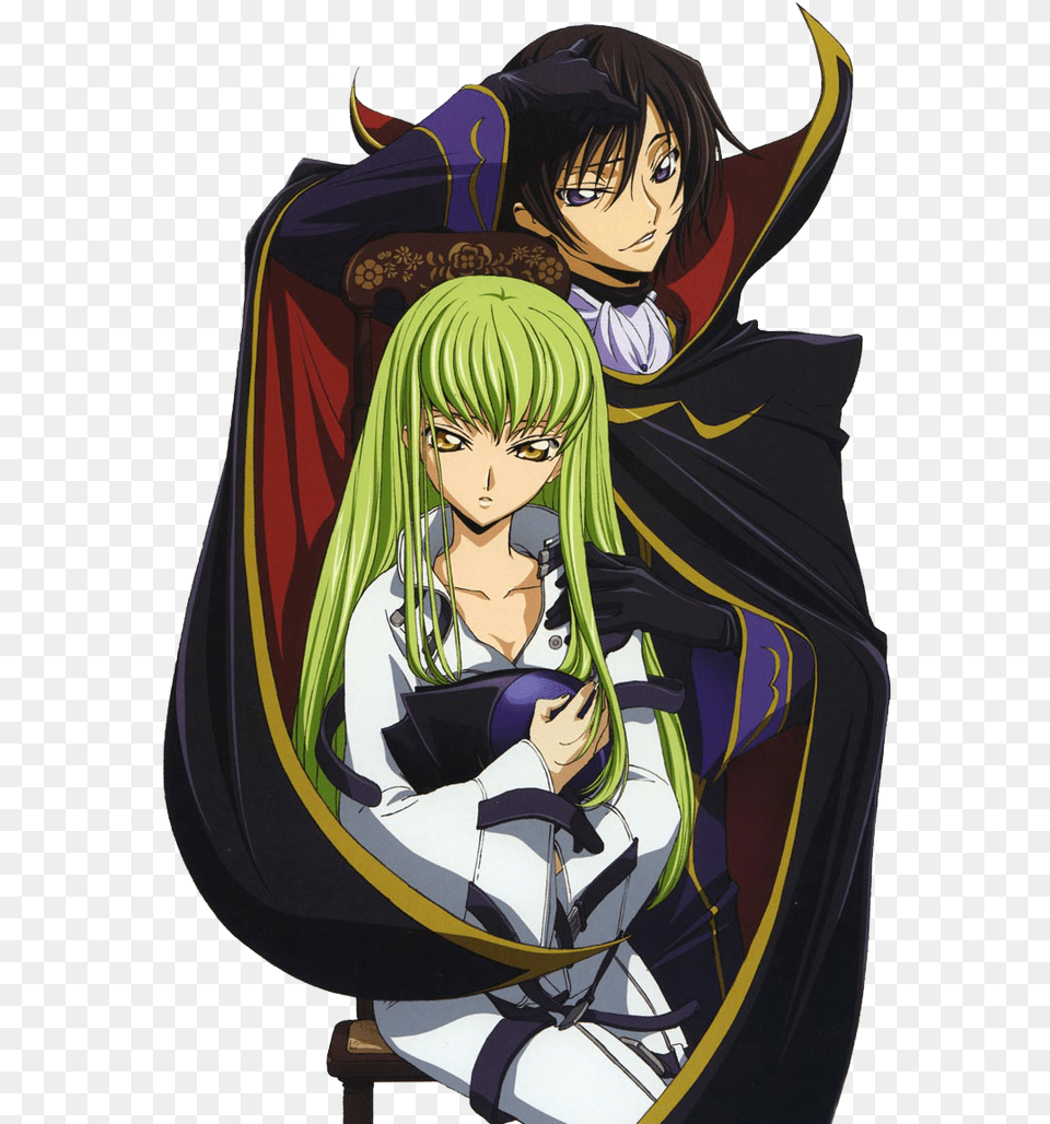 Codegeass Lelouchvibritannia Lelouch Lamperouge And Cc, Book, Comics, Publication, Person Png