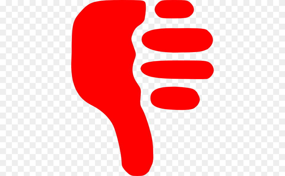 Codes For Insertion Red Thumbs Down No Background, Footprint, Food, Ketchup Free Transparent Png