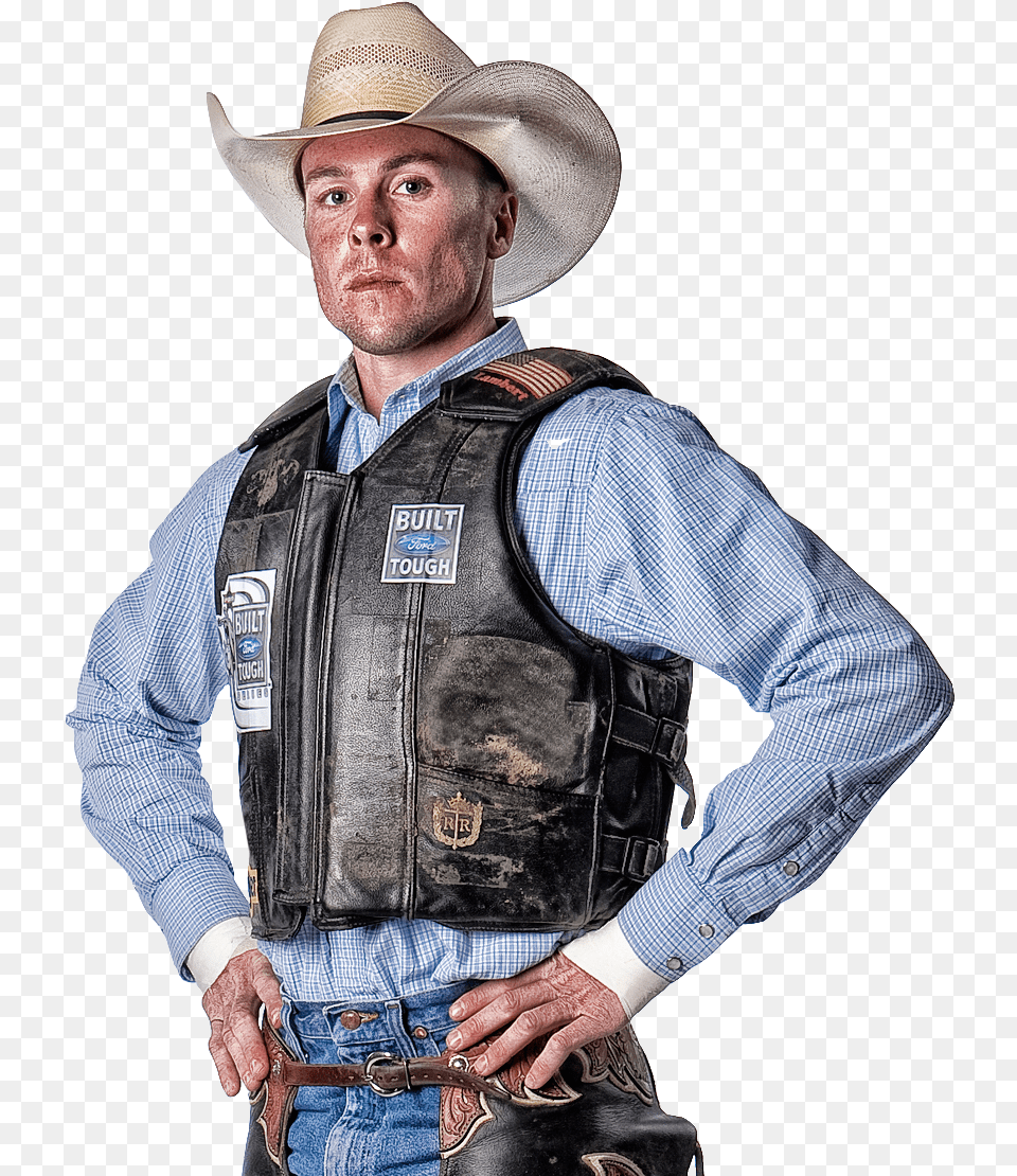 Cody Lambert Bull Rider, Vest, Clothing, Hat, Person Free Png