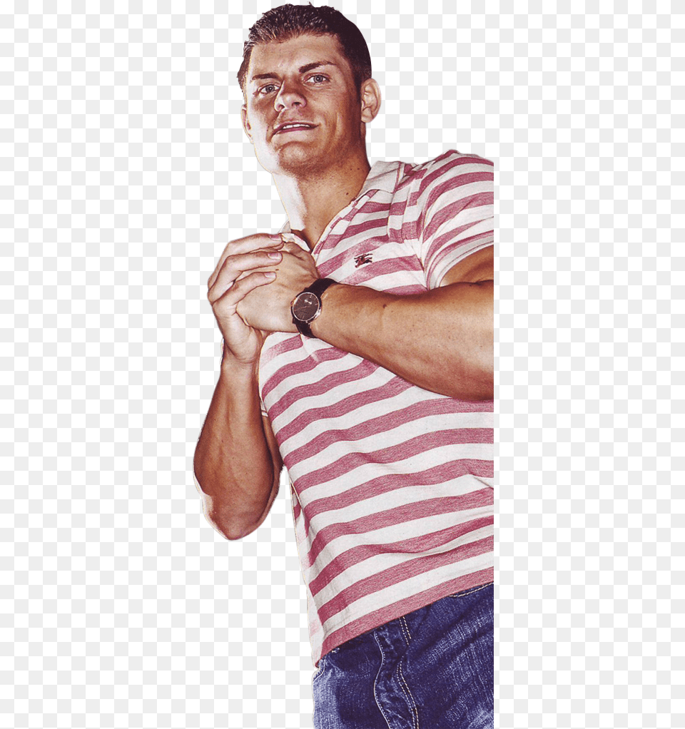 Cody Rhodes, Hand, Head, Happy, Person Free Transparent Png