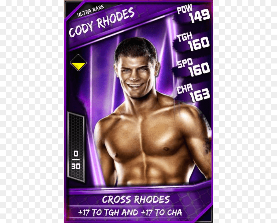 Cody Rhodes Ultra Rare Cody Rhodes Wwe Supercard, Adult, Person, Man, Male Free Png