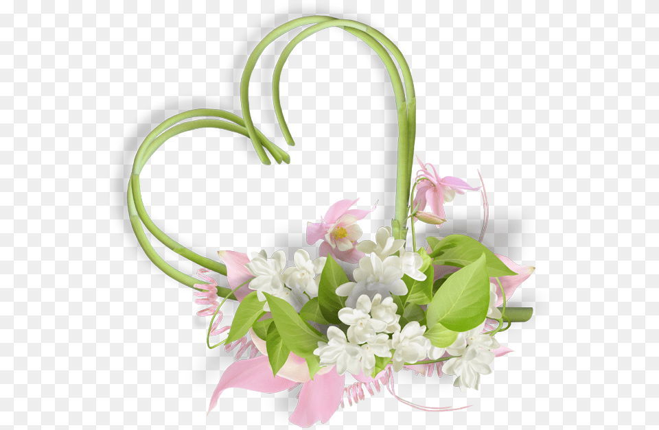 Coeur En Fleur Pour Mariage, Plant, Flower Bouquet, Flower Arrangement, Flower Png Image