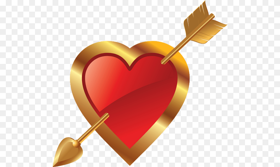 Coeur Flche Heart, Cupid Free Png Download