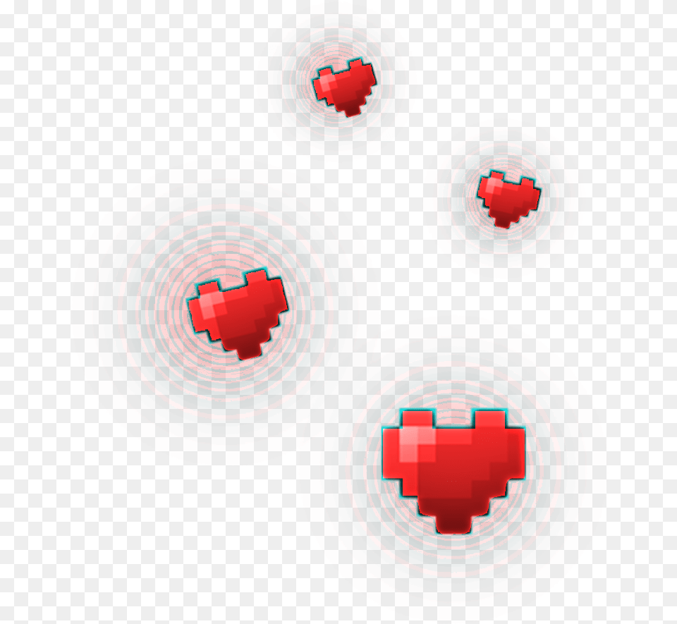 Coeur Rouge Amour Minecraft Minia Illustration, Spiral Png Image