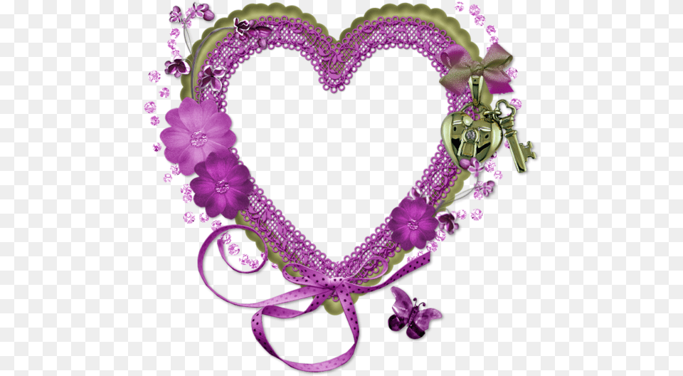 Coeurtubepng Belles Clipart Girly Coeur, Purple, Accessories, Jewelry, Necklace Free Png