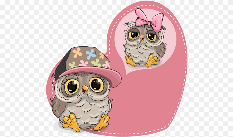 Coeurtubepng Cute Cartoon Owl, Clothing, Hat, Cap, Face Free Png