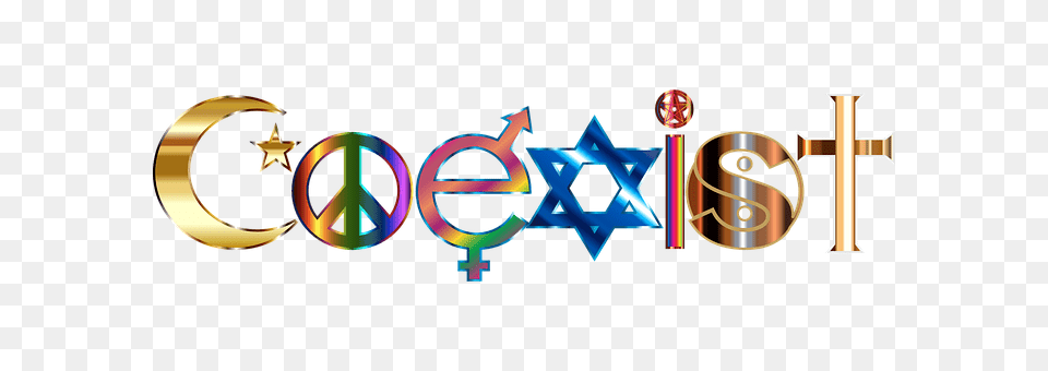 Coexist Logo, Symbol, Light Free Png