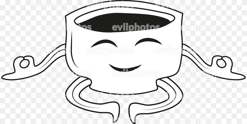 Coffe Drawing Vector And Stock Photo Line Art, Meal, Food, Cup, Cutlery Free Transparent Png