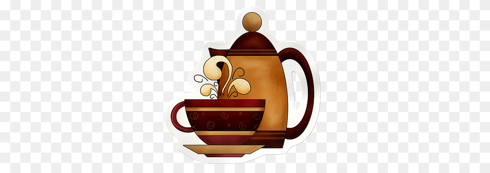 Coffee Pottery, Pot, Cookware, Cup Free Transparent Png