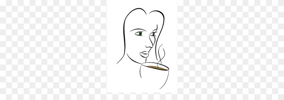 Coffee Art, Drawing, Person, Cutlery Png