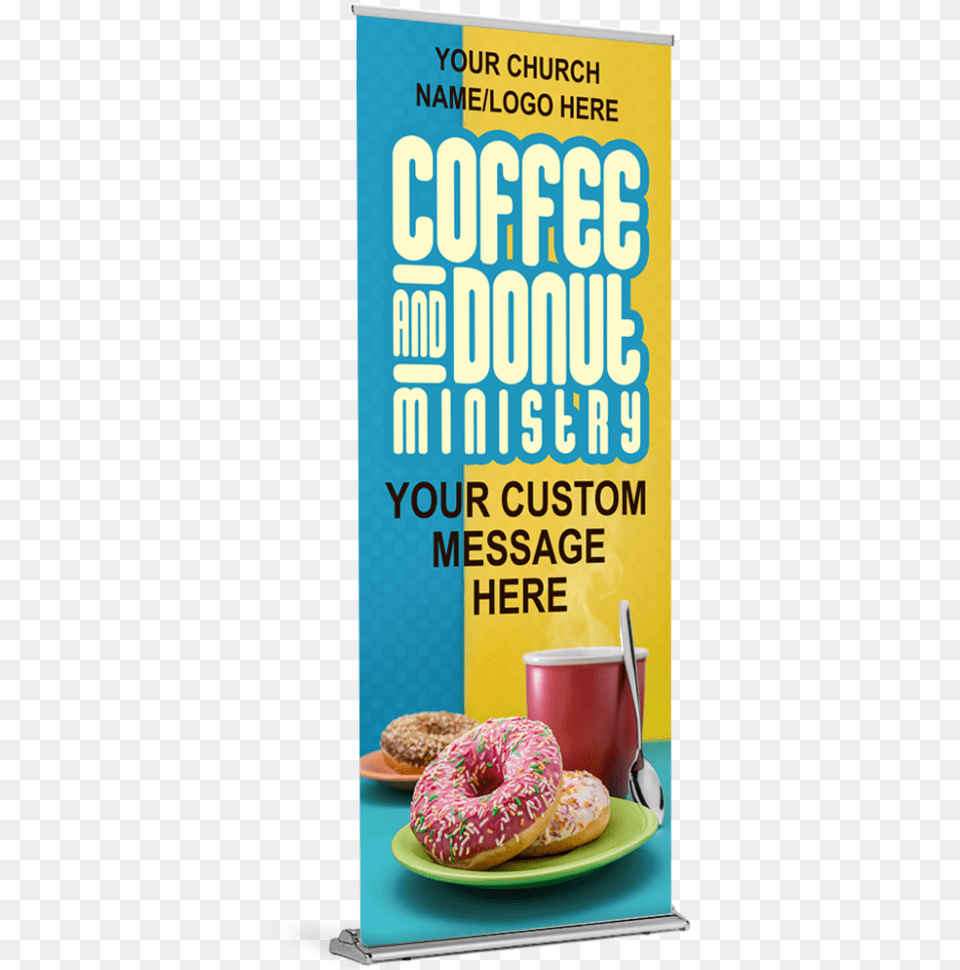 Coffee Amp Donuts Ministry Custom Banner Customizable Gdask University Of Technology, Advertisement, Poster, Food, Sweets Free Transparent Png