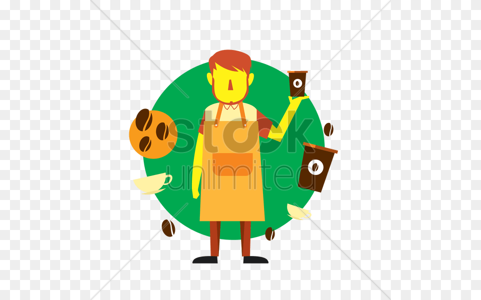Coffee Barista Vector Image, Clothing, Coat, Baby, Person Free Png