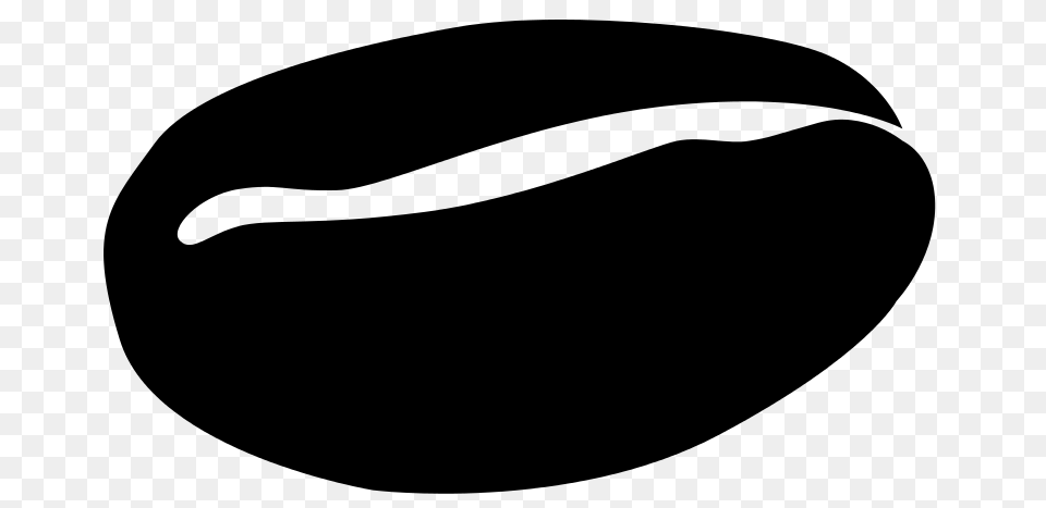 Coffee Bean Symbol, Gray Png Image