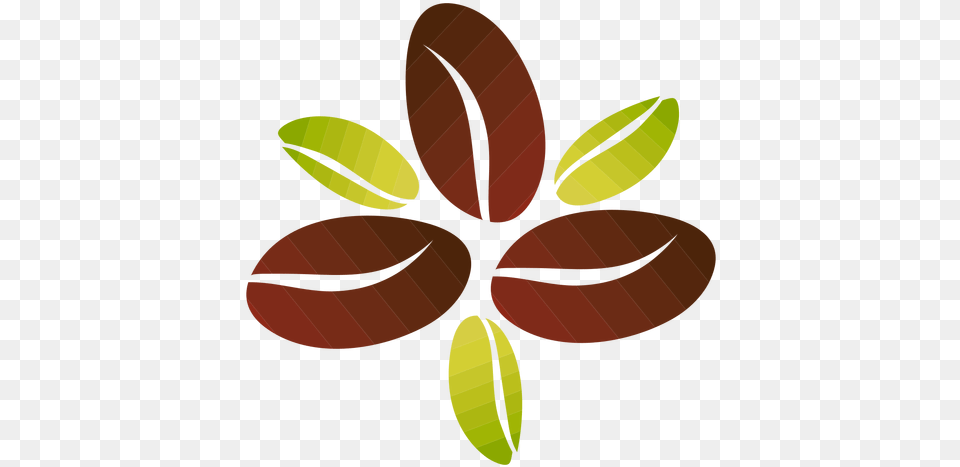 Coffee Beans Flower U0026 Svg Vector File Dibujo Granos De Cafe, Plant, Leaf, Vegetable, Produce Free Png