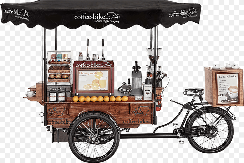 Coffee Bike Coffee Bike, Kiosk, Machine, Wheel, Transportation Png Image
