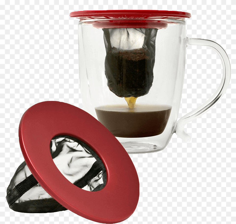 Coffee Brew Buddy Brewing Coffee Into A Mug Single Cup Coffee Filter, Adult, Female, Person, Woman Free Png