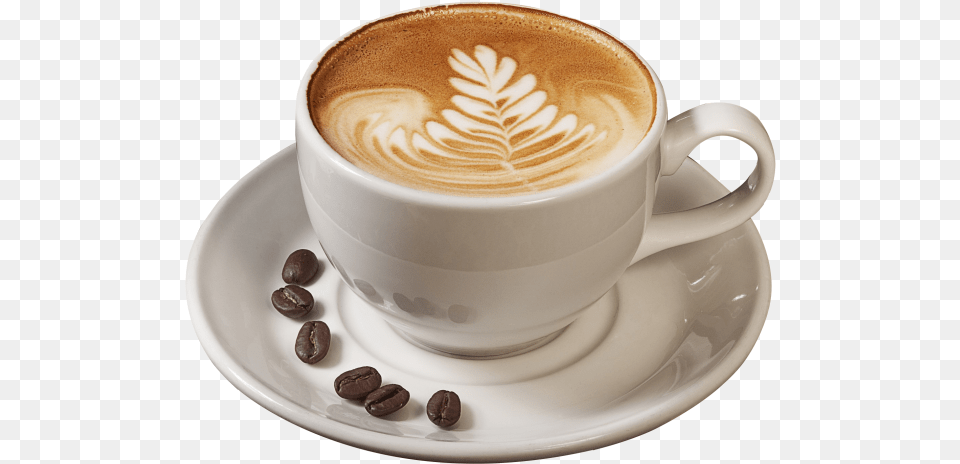 Coffee Cappuccino Espresso Cafe Latte Cappuccino, Cup, Beverage, Coffee Cup, Saucer Free Transparent Png