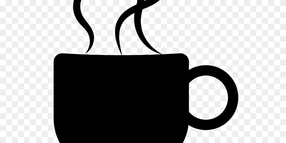 Coffee Clipart, Gray Png Image