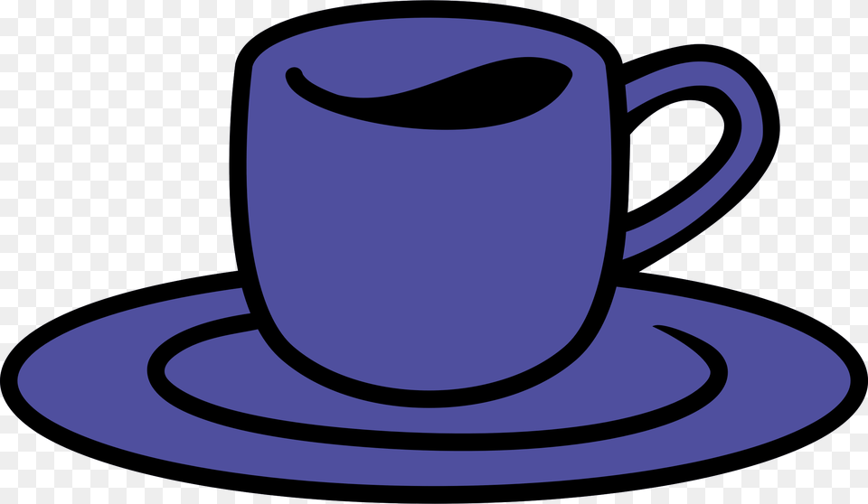 Coffee Clipart Blue Coffee Mug In Blue, Saucer, Cup, Beverage, Coffee Cup Free Transparent Png