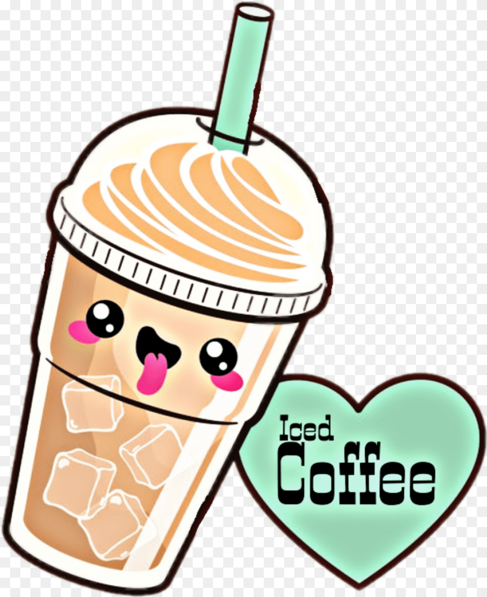 Coffee Clipart Kawaii, Ice Cream, Cream, Dessert, Food Png