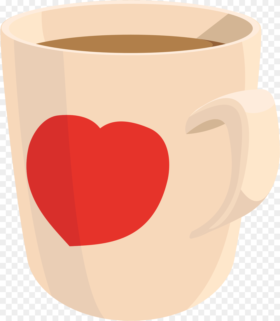 Coffee Clipart Mug Transparent Heart Coffee Mug Clip Art, Cup, Beverage, Coffee Cup Png