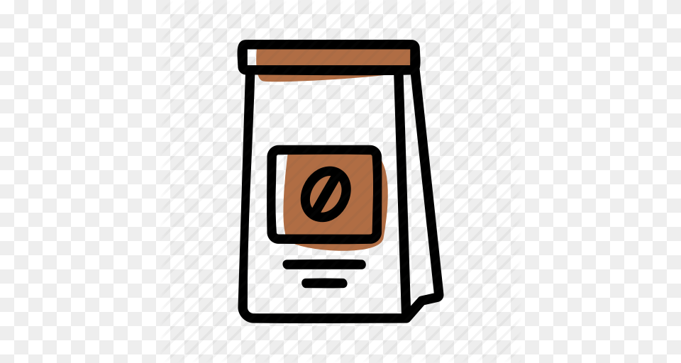 Coffee Coffee Bean Packaging Pouch Icon, Text Free Png Download